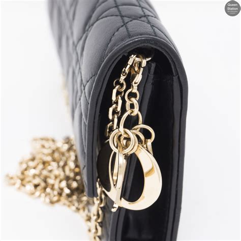 lady dior wallet on chain outfit|christian Dior wallets for women.